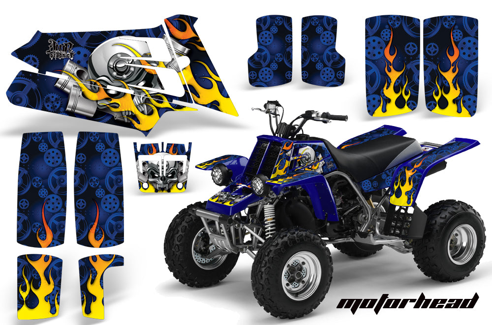 ATV Graphics Kit Quad Decal Sticker Wrap For Yamaha Banshee 350 1987-2005 MOTORHEAD BLUE-atv motorcycle utv parts accessories gear helmets jackets gloves pantsAll Terrain Depot