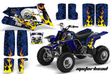 ATV Graphics Kit Quad Decal Sticker Wrap For Yamaha Banshee 350 1987-2005 MOTORHEAD BLUE
