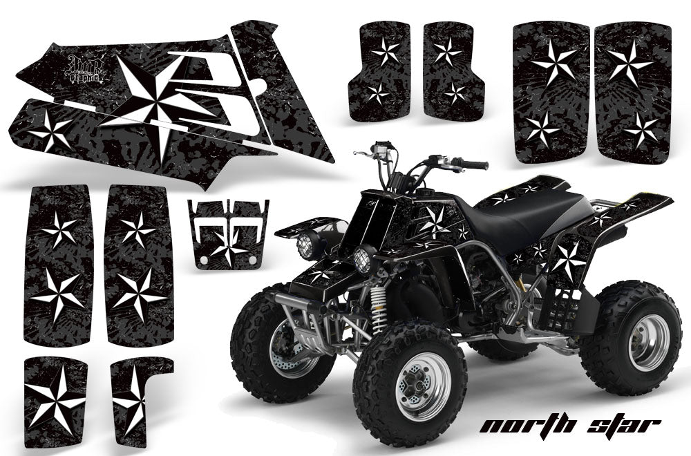 ATV Graphics Kit Quad Decal Sticker Wrap For Yamaha Banshee 350 1987-2005 NORTHSTAR BLACK-atv motorcycle utv parts accessories gear helmets jackets gloves pantsAll Terrain Depot
