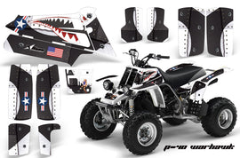 ATV Graphics Kit Quad Decal Sticker Wrap For Yamaha Banshee 350 1987-2005 WARHAWK WHITE-atv motorcycle utv parts accessories gear helmets jackets gloves pantsAll Terrain Depot