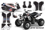 ATV Graphics Kit Quad Decal Sticker Wrap For Yamaha Banshee 350 1987-2005 WARHAWK WHITE