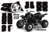 ATV Graphics Kit Quad Decal Sticker Wrap For Yamaha Banshee 350 1987-2005 RELOADED WHITE BLACK