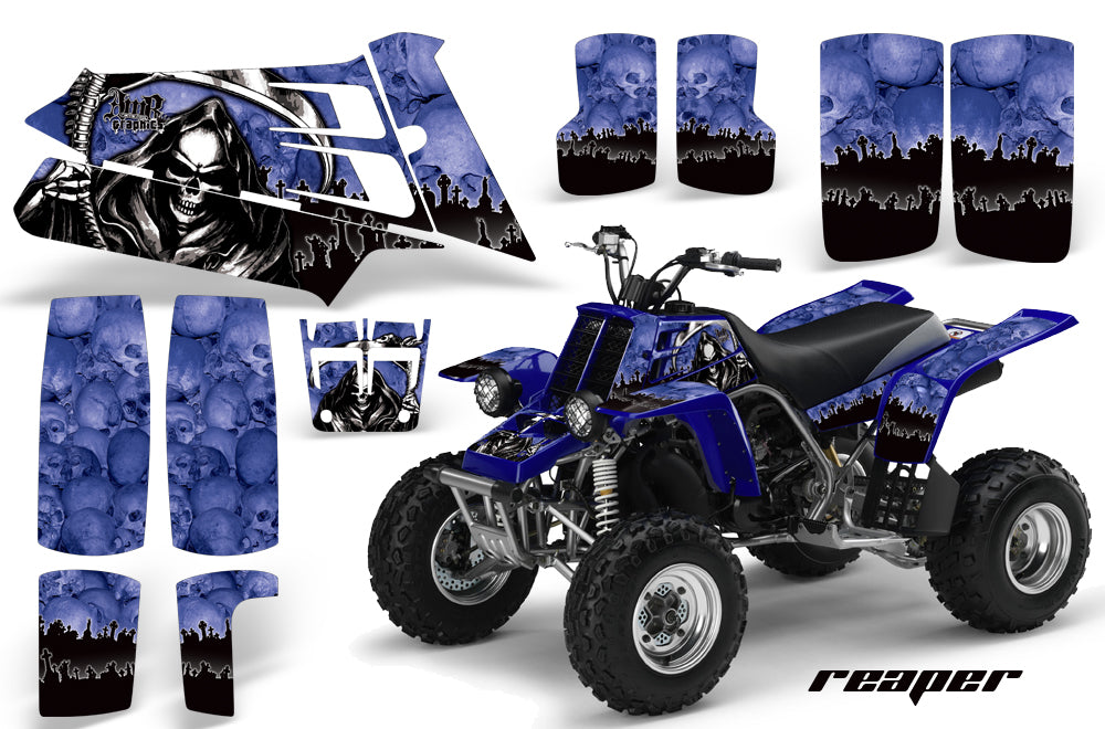 ATV Graphics Kit Quad Decal Sticker Wrap For Yamaha Banshee 350 1987-2005 REAPER BLUE-atv motorcycle utv parts accessories gear helmets jackets gloves pantsAll Terrain Depot