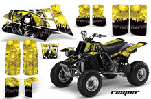 Load image into Gallery viewer, ATV Graphics Kit Quad Decal Sticker Wrap For Yamaha Banshee 350 1987-2005 REAPER YELLOW-atv motorcycle utv parts accessories gear helmets jackets gloves pantsAll Terrain Depot