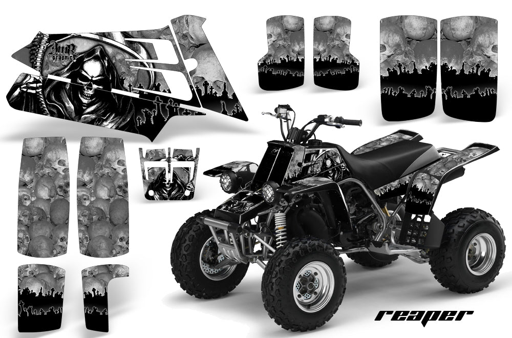 ATV Graphics Kit Quad Decal Sticker Wrap For Yamaha Banshee 350 1987-2005 REAPER SILVER-atv motorcycle utv parts accessories gear helmets jackets gloves pantsAll Terrain Depot