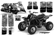 Load image into Gallery viewer, ATV Graphics Kit Quad Decal Sticker Wrap For Yamaha Banshee 350 1987-2005 REAPER SILVER-atv motorcycle utv parts accessories gear helmets jackets gloves pantsAll Terrain Depot