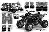 ATV Graphics Kit Quad Decal Sticker Wrap For Yamaha Banshee 350 1987-2005 REAPER SILVER