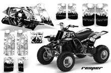 Load image into Gallery viewer, ATV Graphics Kit Quad Decal Sticker Wrap For Yamaha Banshee 350 1987-2005 REAPER WHITE-atv motorcycle utv parts accessories gear helmets jackets gloves pantsAll Terrain Depot
