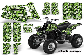 ATV Graphics Kit Quad Decal Sticker Wrap For Yamaha Banshee 350 1987-2005 SKULL CAMO GREEN-atv motorcycle utv parts accessories gear helmets jackets gloves pantsAll Terrain Depot