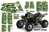 ATV Graphics Kit Quad Decal Sticker Wrap For Yamaha Banshee 350 1987-2005 SKULL CAMO GREEN
