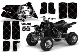 ATV Graphics Kit Quad Decal Sticker Wrap For Yamaha Banshee 350 1987-2005 RELOADED SILVER BLACK-atv motorcycle utv parts accessories gear helmets jackets gloves pantsAll Terrain Depot
