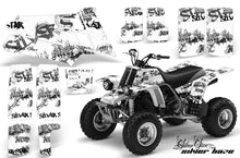 Load image into Gallery viewer, ATV Graphics Kit Quad Decal Sticker Wrap For Yamaha Banshee 350 1987-2005 SSSH BLACK WHITE-atv motorcycle utv parts accessories gear helmets jackets gloves pantsAll Terrain Depot
