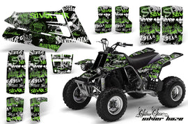ATV Graphics Kit Quad Decal Sticker Wrap For Yamaha Banshee 350 1987-2005 SSSH GREEN BLACK-atv motorcycle utv parts accessories gear helmets jackets gloves pantsAll Terrain Depot