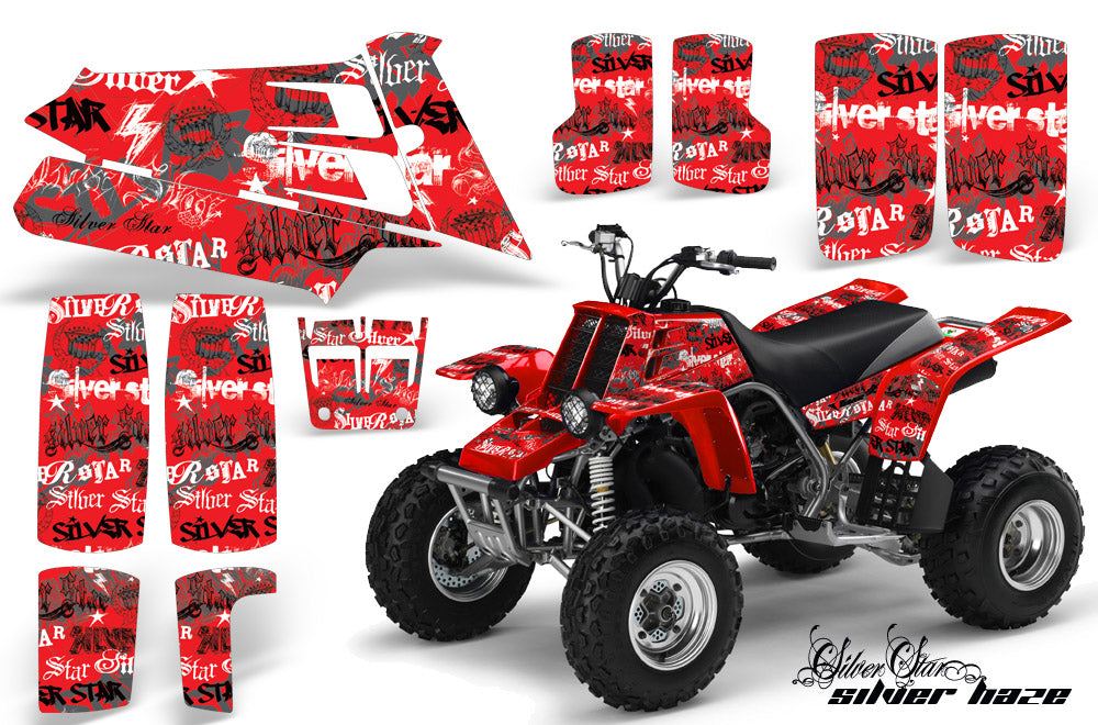 ATV Graphics Kit Quad Decal Sticker Wrap For Yamaha Banshee 350 1987-2005 SSSH BLACK RED-atv motorcycle utv parts accessories gear helmets jackets gloves pantsAll Terrain Depot