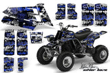 ATV Graphics Kit Quad Decal Sticker Wrap For Yamaha Banshee 350 1987-2005 SSSH BLUE BLACK