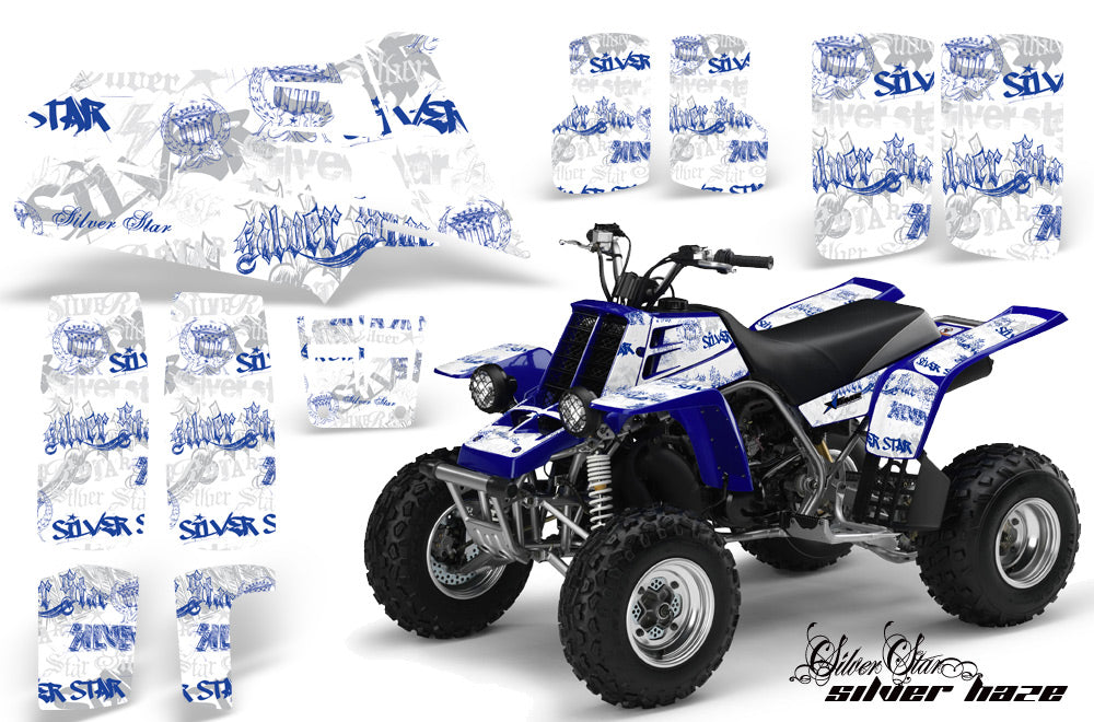 ATV Graphics Kit Quad Decal Sticker Wrap For Yamaha Banshee 350 1987-2005 SSSH BLUE WHITE-atv motorcycle utv parts accessories gear helmets jackets gloves pantsAll Terrain Depot