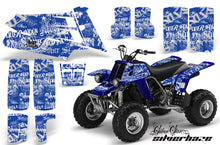 Load image into Gallery viewer, ATV Graphics Kit Quad Decal Sticker Wrap For Yamaha Banshee 350 1987-2005 SSSH WHITE BLUE-atv motorcycle utv parts accessories gear helmets jackets gloves pantsAll Terrain Depot