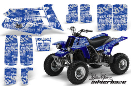 ATV Graphics Kit Quad Decal Sticker Wrap For Yamaha Banshee 350 1987-2005 SSSH WHITE BLUE-atv motorcycle utv parts accessories gear helmets jackets gloves pantsAll Terrain Depot