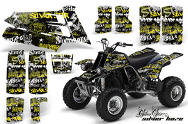 ATV Graphics Kit Quad Decal Sticker Wrap For Yamaha Banshee 350 1987-2005 SSSH YELLOW BLACK-atv motorcycle utv parts accessories gear helmets jackets gloves pantsAll Terrain Depot