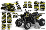 ATV Graphics Kit Quad Decal Sticker Wrap For Yamaha Banshee 350 1987-2005 SSSH YELLOW BLACK