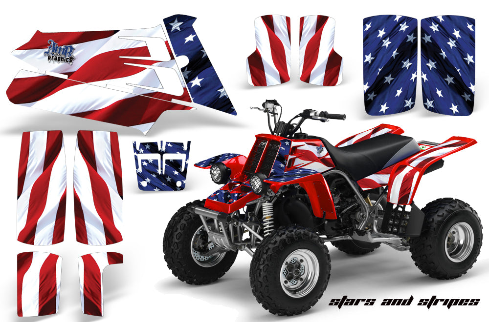 ATV Graphics Kit Quad Decal Sticker Wrap For Yamaha Banshee 350 1987-2005 USA FLAG-atv motorcycle utv parts accessories gear helmets jackets gloves pantsAll Terrain Depot