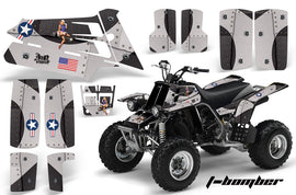 ATV Graphics Kit Quad Decal Sticker Wrap For Yamaha Banshee 350 1987-2005 TBOMBER BLACK-atv motorcycle utv parts accessories gear helmets jackets gloves pantsAll Terrain Depot