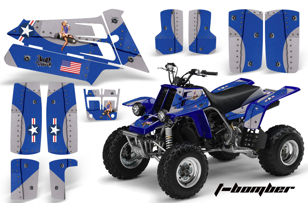 ATV Graphics Kit Quad Decal Sticker Wrap For Yamaha Banshee 350 1987-2005 TBOMBER BLUE-atv motorcycle utv parts accessories gear helmets jackets gloves pantsAll Terrain Depot