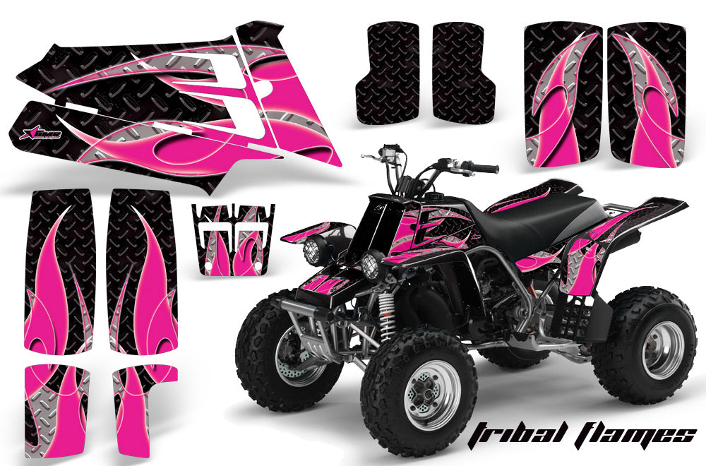 ATV Graphics Kit Quad Decal Sticker Wrap For Yamaha Banshee 350 1987-2005 TRIBAL PINK BLACK-atv motorcycle utv parts accessories gear helmets jackets gloves pantsAll Terrain Depot