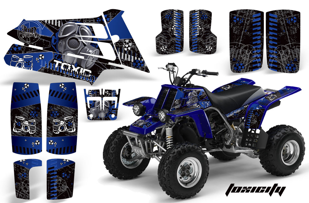 ATV Graphics Kit Quad Decal Sticker Wrap For Yamaha Banshee 350 1987-2005 TOXIC BLUE BLACK-atv motorcycle utv parts accessories gear helmets jackets gloves pantsAll Terrain Depot