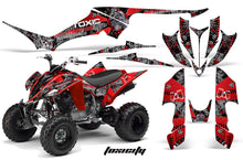 Load image into Gallery viewer, ATV Graphics Kit Quad Decal Sticker Wrap For Yamaha Banshee 350 1987-2005 TOXIC RED SILVER-atv motorcycle utv parts accessories gear helmets jackets gloves pantsAll Terrain Depot
