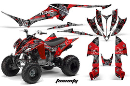 ATV Graphics Kit Quad Decal Sticker Wrap For Yamaha Banshee 350 1987-2005 TOXIC RED SILVER-atv motorcycle utv parts accessories gear helmets jackets gloves pantsAll Terrain Depot