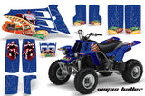 ATV Graphics Kit Quad Decal Sticker Wrap For Yamaha Banshee 350 1987-2005 VEGAS  BLUE