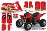ATV Graphics Kit Quad Decal Sticker Wrap For Yamaha Banshee 350 1987-2005 VEGAS RED