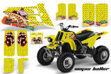 ATV Graphics Kit Quad Decal Sticker Wrap For Yamaha Banshee 350 1987-2005 VEGAS YELLOW