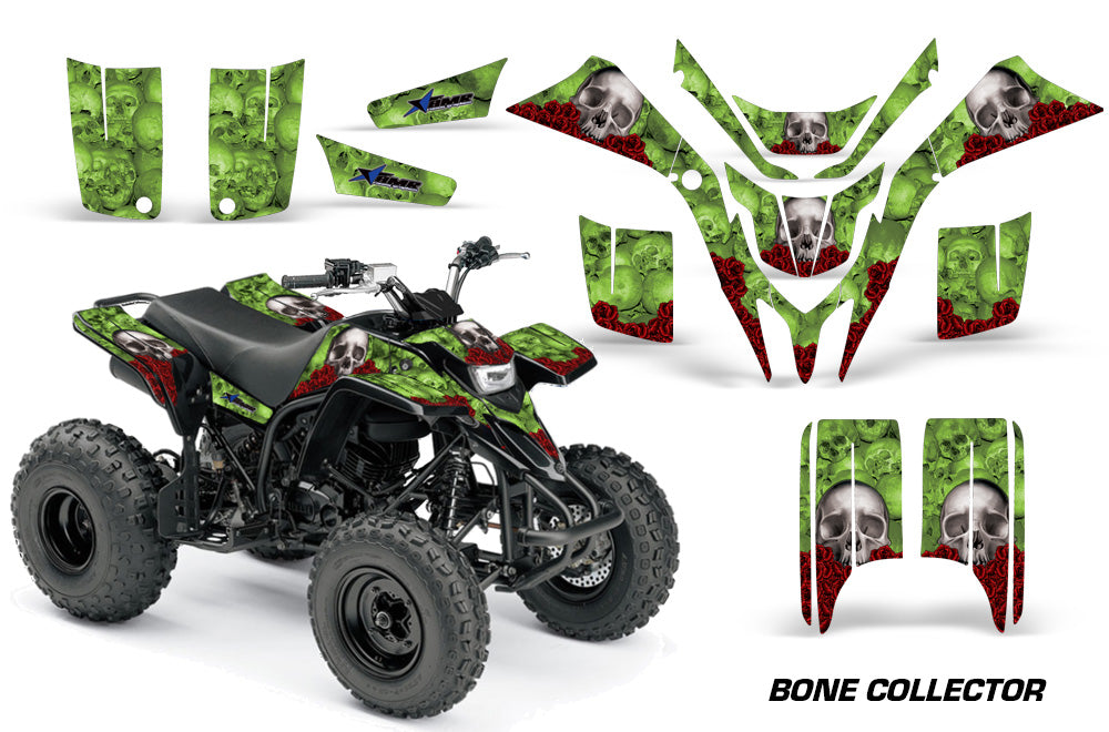 ATV Graphics Kit Quad Decal Wrap For Yamaha Blaster YFS200 1988-2005 BONES GREEN-atv motorcycle utv parts accessories gear helmets jackets gloves pantsAll Terrain Depot