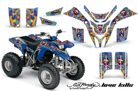 ATV Graphics Kit Quad Decal Wrap For Yamaha Blaster YFS200 1988-2005 EDHLK BLUE-atv motorcycle utv parts accessories gear helmets jackets gloves pantsAll Terrain Depot