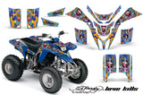 ATV Graphics Kit Quad Decal Wrap For Yamaha Blaster YFS200 1988-2005 EDHLK BLUE