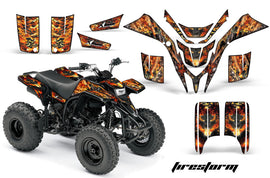 ATV Graphics Kit Quad Decal Wrap For Yamaha Blaster YFS200 1988-2005 FIRESTORM BLACK-atv motorcycle utv parts accessories gear helmets jackets gloves pantsAll Terrain Depot