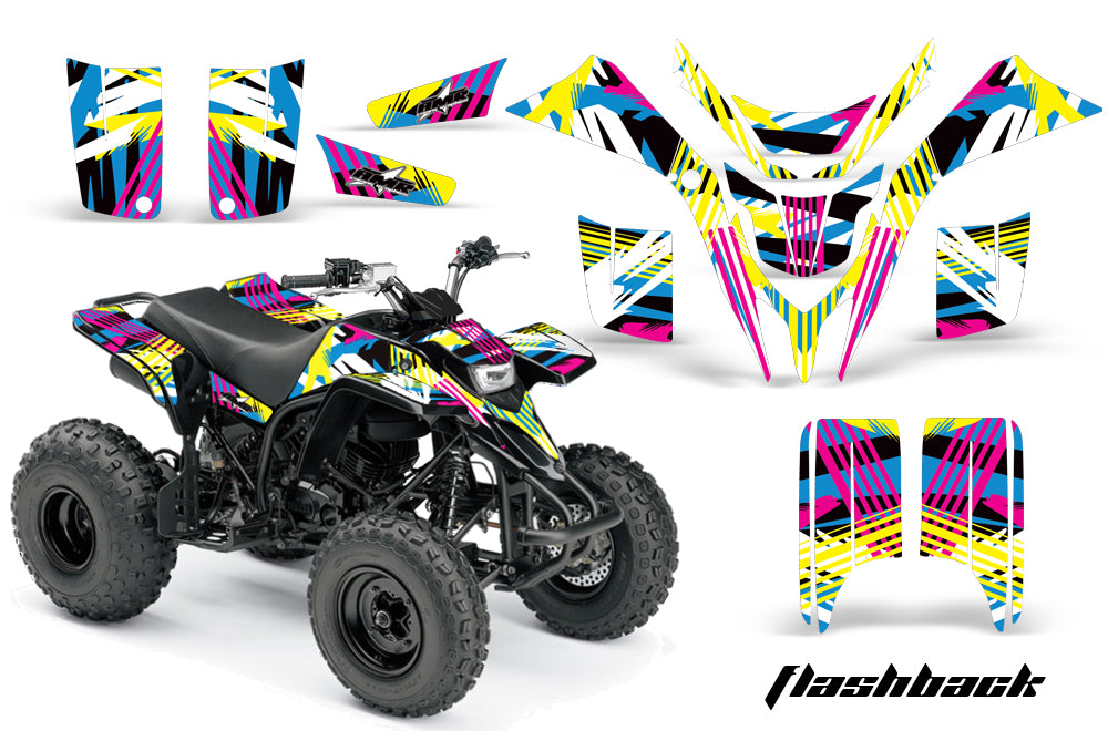 ATV Graphics Kit Quad Decal Wrap For Yamaha Blaster YFS200 1988-2005 FLASHBACK-atv motorcycle utv parts accessories gear helmets jackets gloves pantsAll Terrain Depot