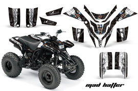 ATV Graphics Kit Quad Decal Wrap For Yamaha Blaster YFS200 1988-2005 HATTER WHITE BLACK-atv motorcycle utv parts accessories gear helmets jackets gloves pantsAll Terrain Depot