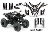 ATV Graphics Kit Quad Decal Wrap For Yamaha Blaster YFS200 1988-2005 HATTER WHITE BLACK