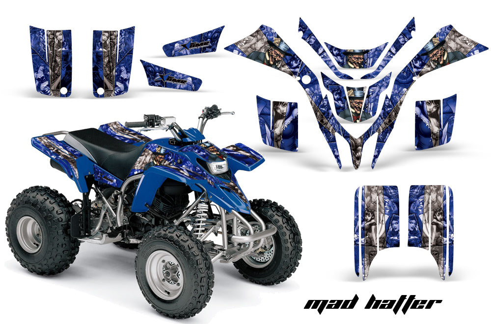 ATV Graphics Kit Quad Decal Wrap For Yamaha Blaster YFS200 1988-2005 HATTER SILVER BLUE-atv motorcycle utv parts accessories gear helmets jackets gloves pantsAll Terrain Depot