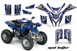 ATV Graphics Kit Quad Decal Wrap For Yamaha Blaster YFS200 1988-2005 HATTER SILVER BLUE-atv motorcycle utv parts accessories gear helmets jackets gloves pantsAll Terrain Depot