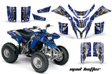 ATV Graphics Kit Quad Decal Wrap For Yamaha Blaster YFS200 1988-2005 HATTER SILVER BLUE