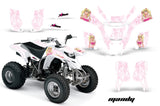 ATV Graphics Kit Quad Decal Wrap For Yamaha Blaster YFS200 1988-2005 MANDY PINK WHITE