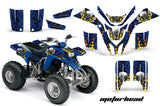 ATV Graphics Kit Quad Decal Wrap For Yamaha Blaster YFS200 1988-2005 MOTORHEAD BLUE