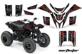 ATV Graphics Kit Quad Decal Wrap For Yamaha Blaster YFS200 1988-2005 NORTHSTAR RED BLACK-atv motorcycle utv parts accessories gear helmets jackets gloves pantsAll Terrain Depot