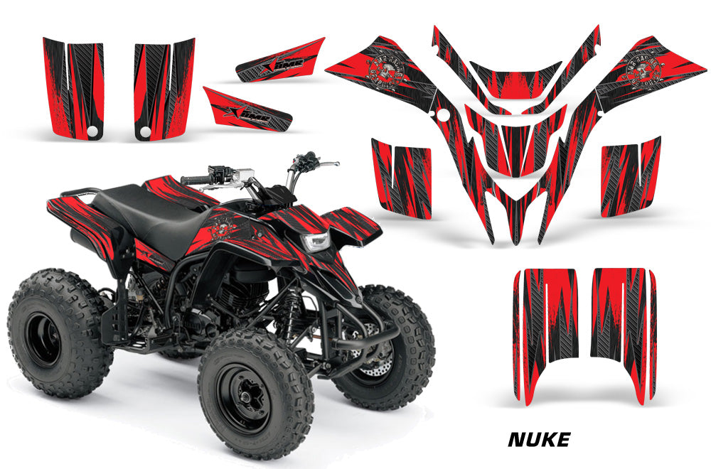 ATV Graphics Kit Quad Decal Wrap For Yamaha Blaster YFS200 1988-2005 NUKE RED-atv motorcycle utv parts accessories gear helmets jackets gloves pantsAll Terrain Depot