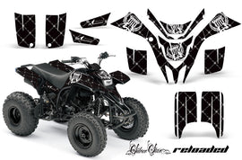 ATV Graphics Kit Quad Decal Wrap For Yamaha Blaster YFS200 1988-2005 RELOADED WHITE BLACK-atv motorcycle utv parts accessories gear helmets jackets gloves pantsAll Terrain Depot