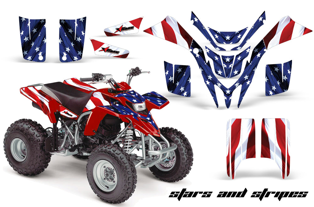 ATV Graphics Kit Quad Decal Wrap For Yamaha Blaster YFS200 1988-2005 USA FLAG-atv motorcycle utv parts accessories gear helmets jackets gloves pantsAll Terrain Depot